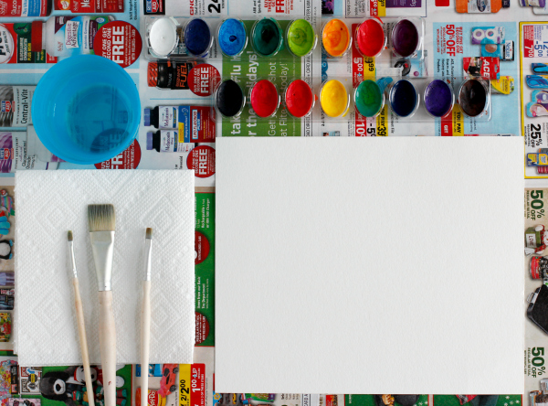 Setting Up Your Watercoloring Station