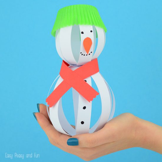  Paper Snowman Craft