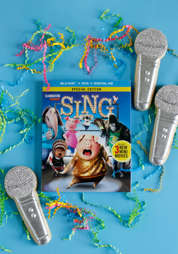 "SING" and Microphone Cookies