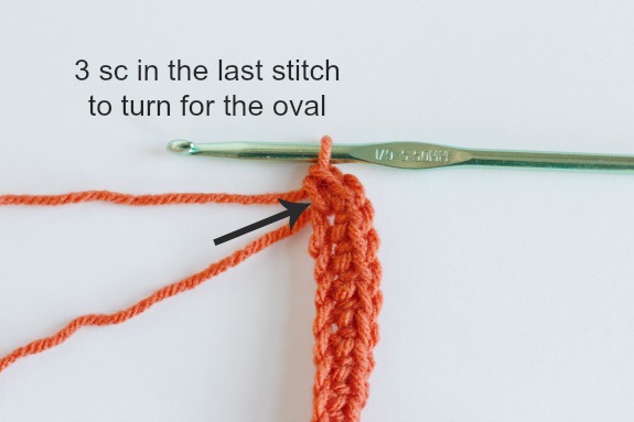 Single Crochet Stitches for a Bracelet 
