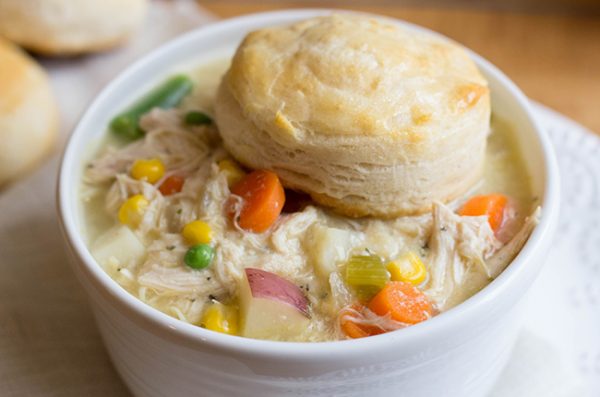 Skinny Slow Cooker Chicken Pot Pie