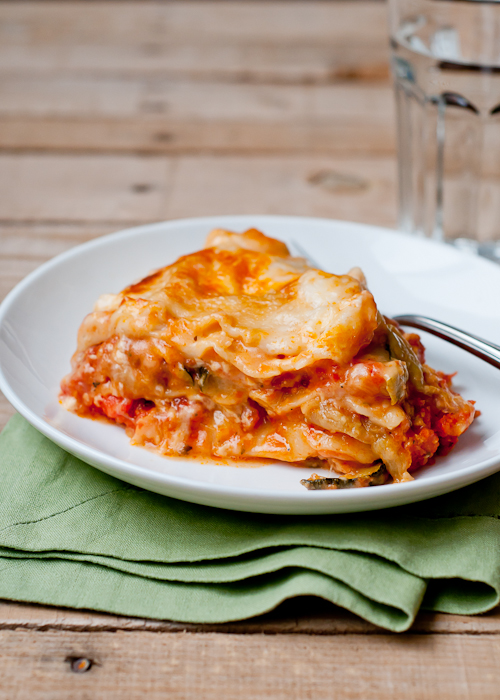 Make Slow-Cooker Roasted Vegetable Lasagna Recipe