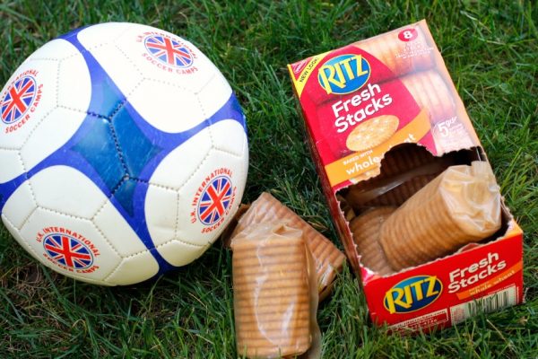 Soccer Snacks for Kids with Ritz Fresh Stacks