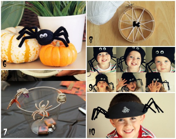 Spider Halloween Crafts makeandtakes.com