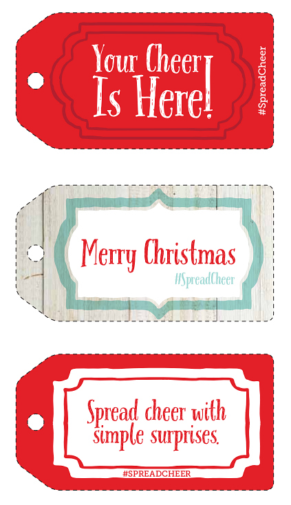 #SpreadCheer Printable Gift Tags