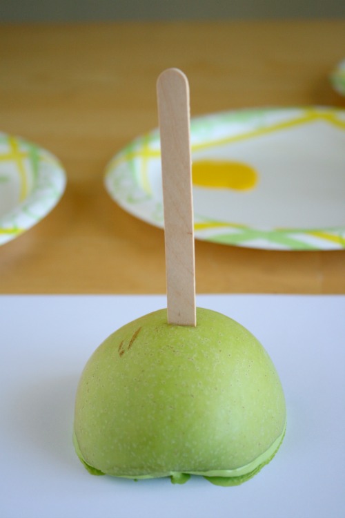 Stamping Apples for Printing