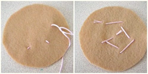 Stitching Felt Sugar Cookies
