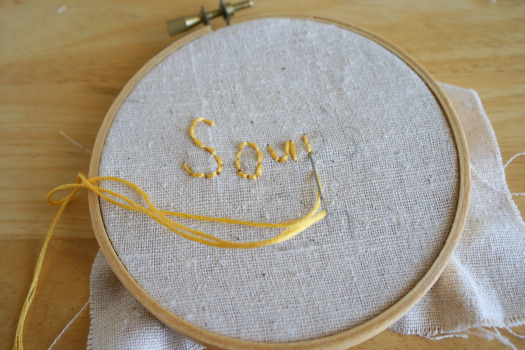 Stitching with Muslin