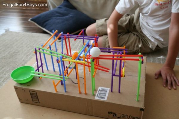 Build a Straw Roller Coaster