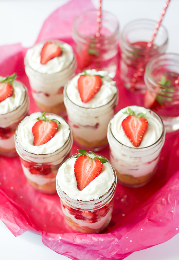 Individual Strawberry Shortcake Trifles