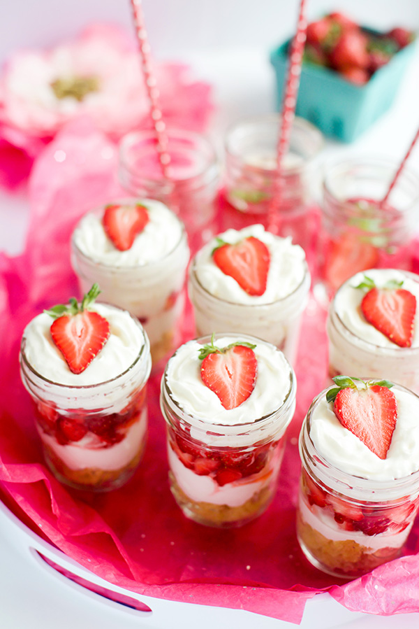 Summer Strawberry Shortcake Trifles