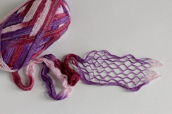 Stretching Out Ruffles Yarn for Crochet
