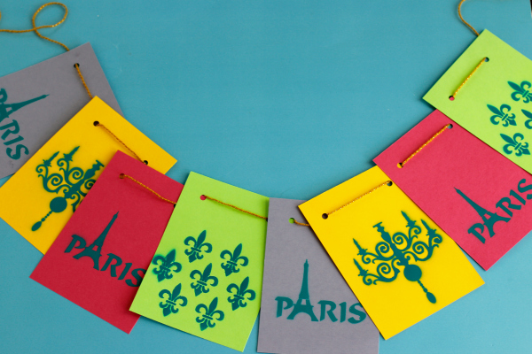 String on a Paper Painted Bedroom Banner