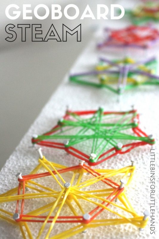 Shape Geoboard STEAM Activity