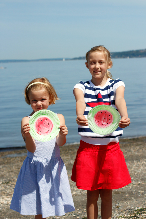 Summer Beach Fun with Watermelon Frisbee Flyers