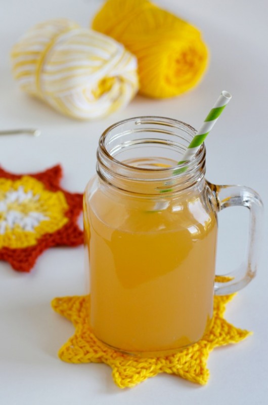 Summer Sippin' with Crochet Sun Coasters