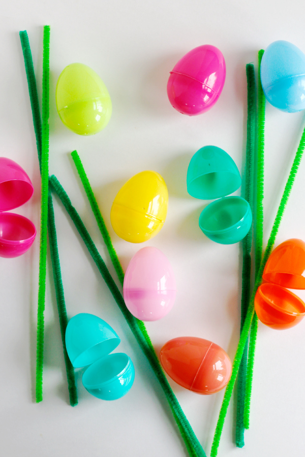 Supplies for Easter Egg Flowers