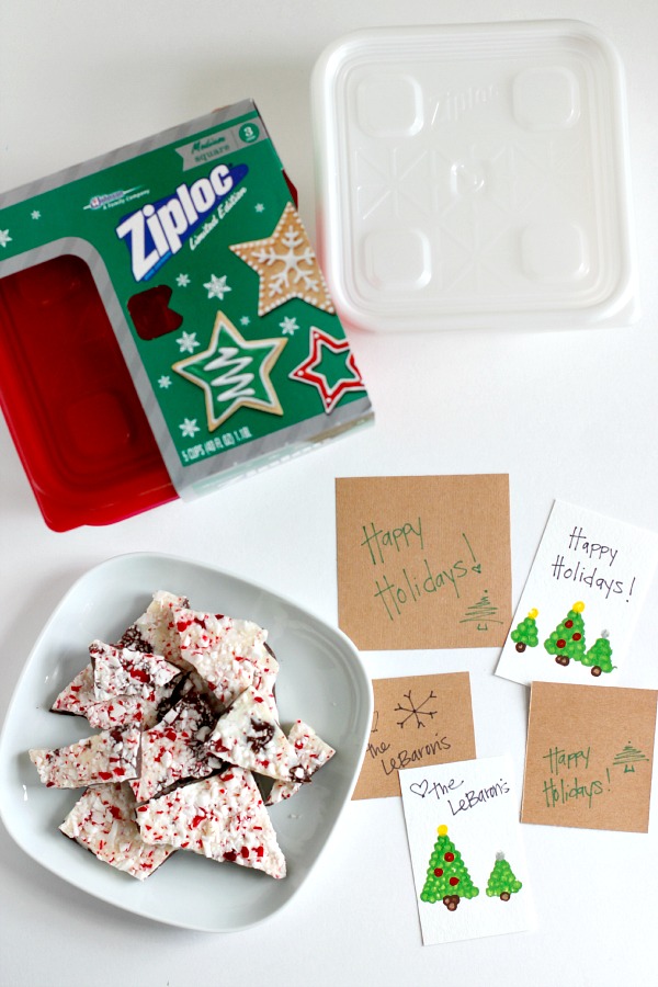 Supplies for Neighbor Gifts with Ziploc