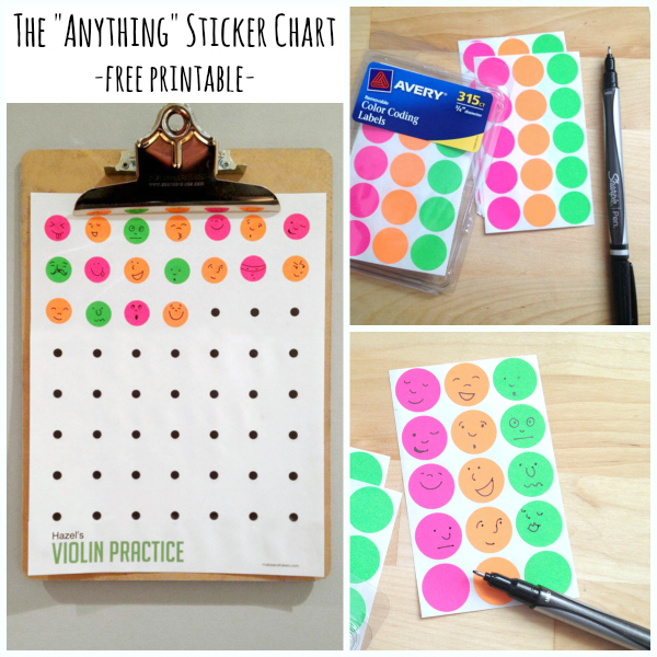 The Anything Sticker Chart with Free Printable