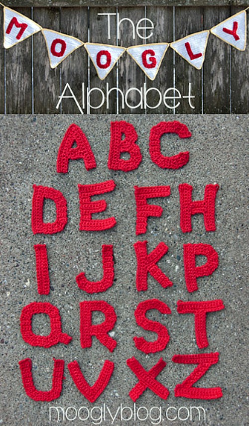 The Moogly Crochet Alphabet Pattern