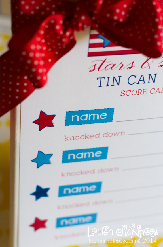 Tin Can Toss Game + Free Printables Make and Takes