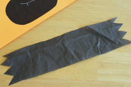 Tissue Paper Bat Card