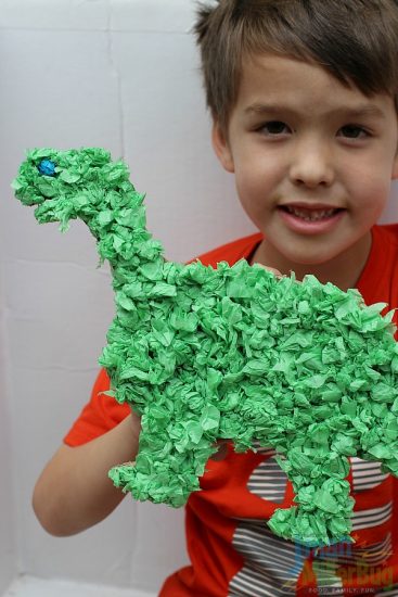 Tissue Paper Dinosaur