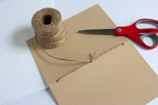 Tying Twine for a paper album