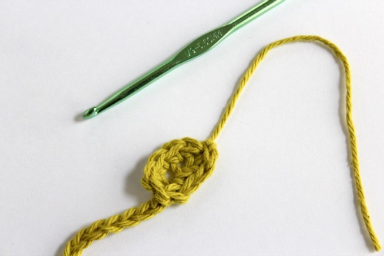 Tying off a Crochet Snake