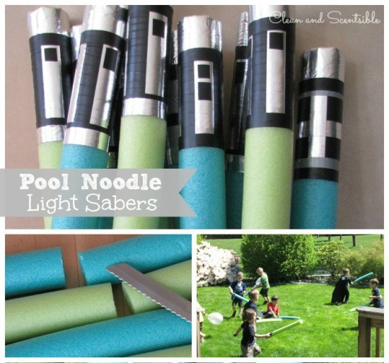 Pool Noodle Light Sabers