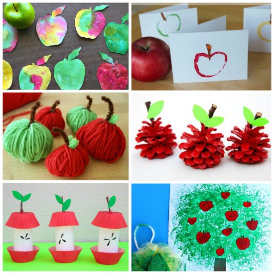 Apple Crafts Collage