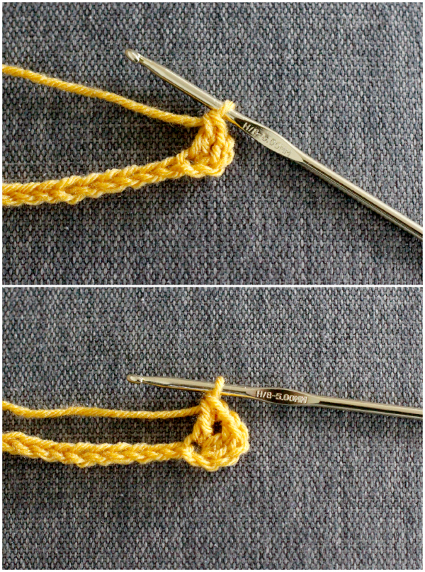 V-Stitch for an Infinity Scarf Pattern