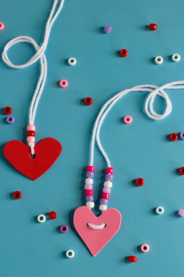 Valentine's Friendship Necklaces | Make and Takes