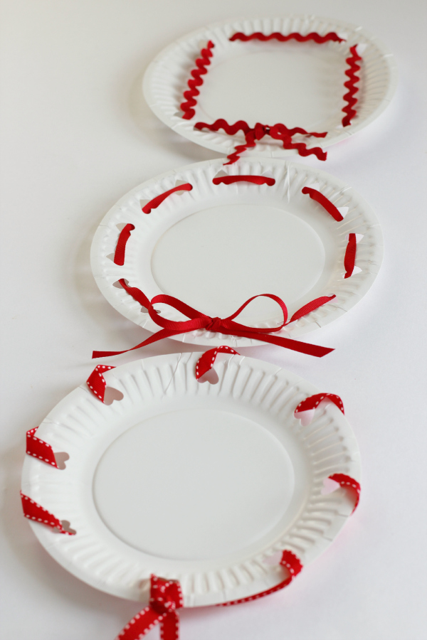 Valentine's Day Heart Hole Punched Treat Plates
