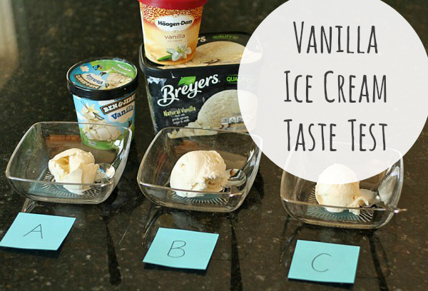 Vanilla Ice Cream Taste Test