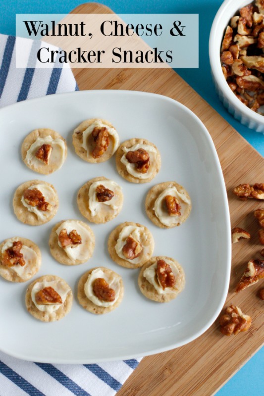 Walnut, Cheese & Cracker Snacks