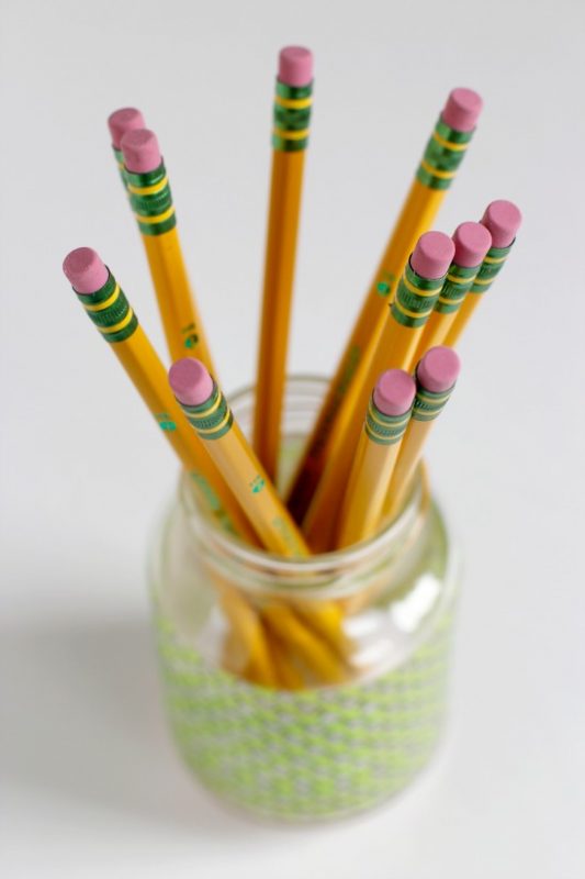 Washi Tape Pencil Holders