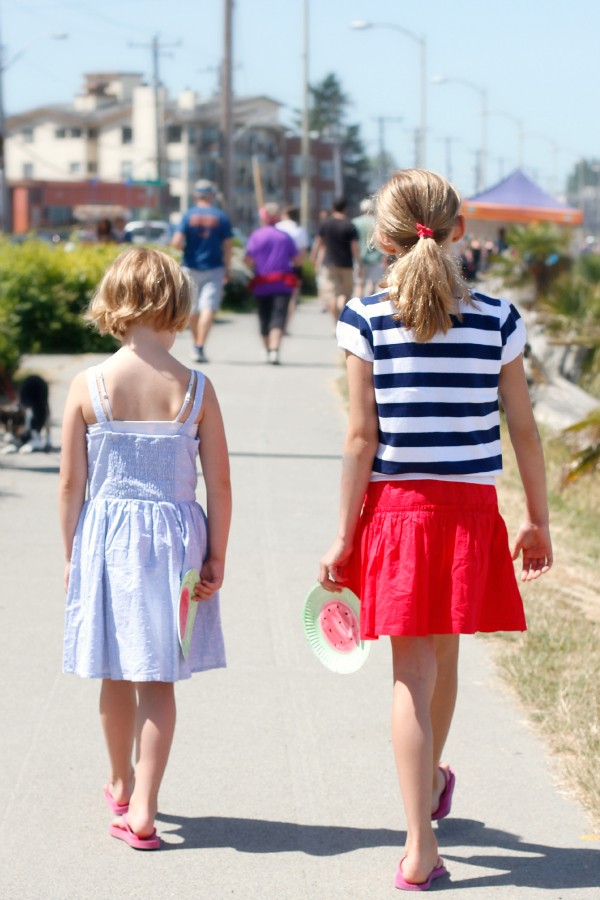 Watermelon Frisbees to Fly at the Beach