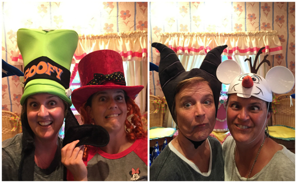 Wearing Silly Disneyland Hats