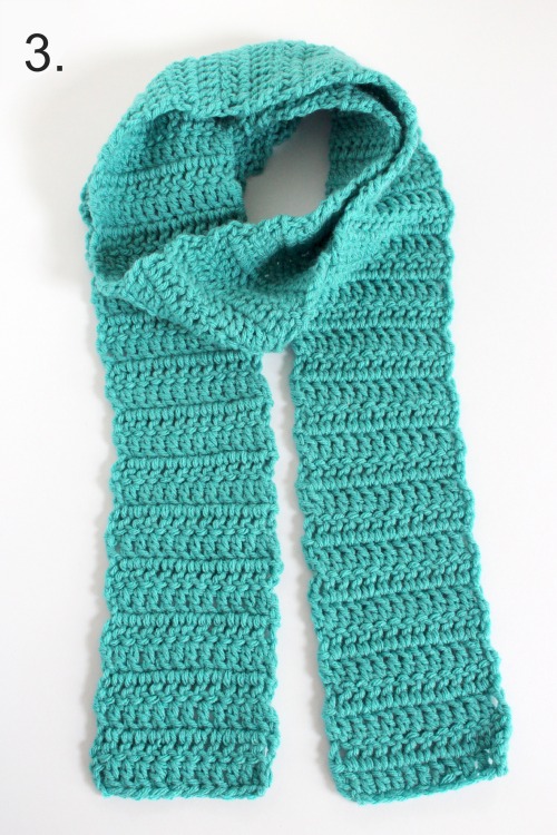 Wearing a Crocheted Scarf