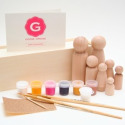 Wooden Doll Paint Kit