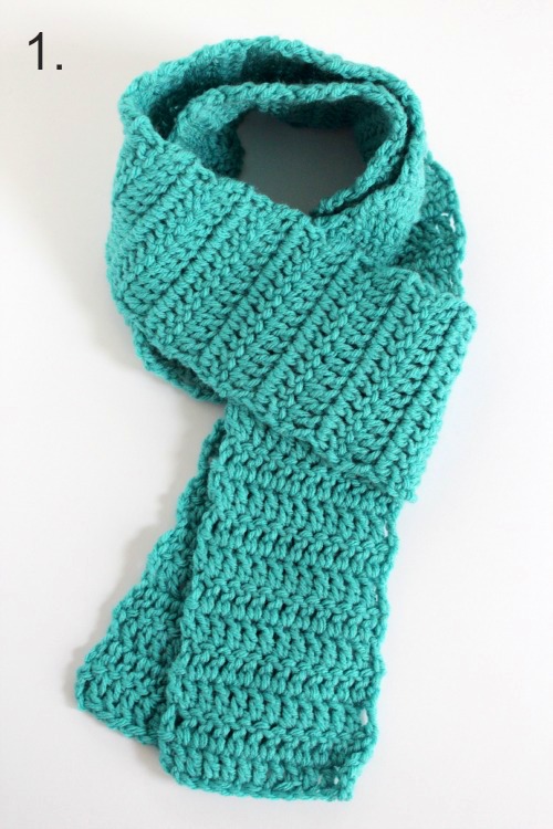 Wrapping a Crochet Scarf