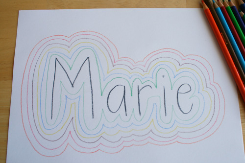Tracing the Letters in Your Name Make and Takes
