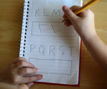 Writing Letters of the Alphabet