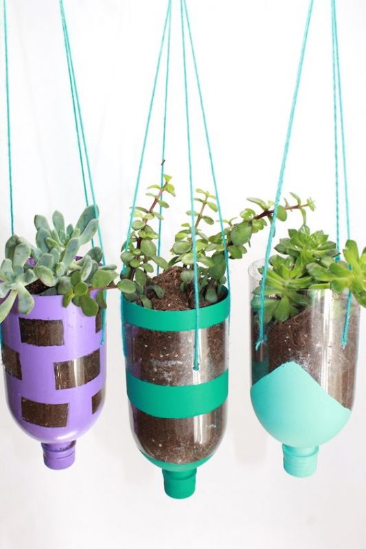 Recycled Water Bottles Hanger