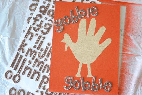 Airbrush Handprint Turkey Keepsake