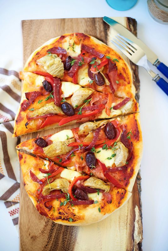 Antipasto Flatbread Pizza