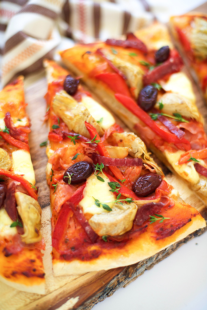 Antipasto Flatbread Pizza