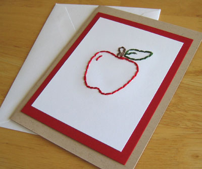 apple-stitched card pattern