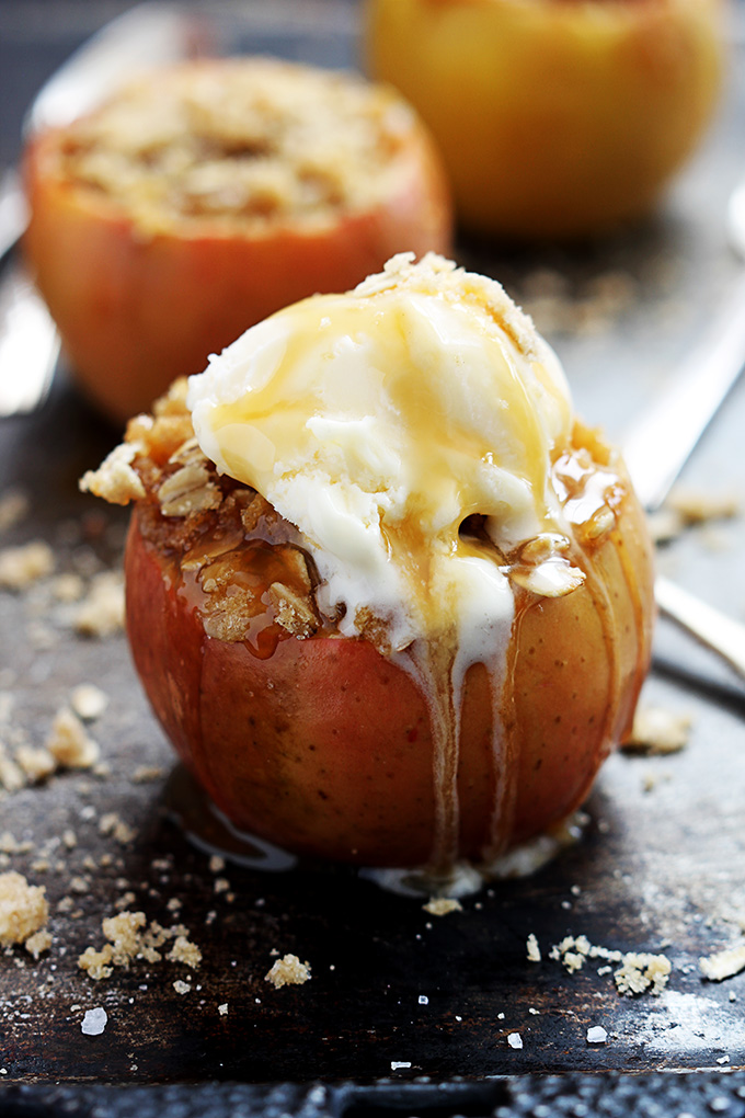 Apple Crisp Stuffed Baked Apples for Fall Make and Takes